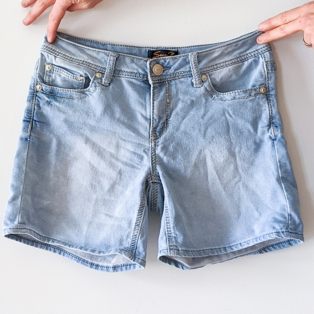 Seven Denim Shorts Light Wash Women's Size 6